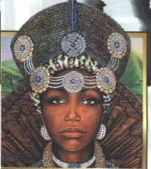 Nandi,reine du Zululand qui  sera la mère de  Shaka-Zulu ,le grand empereur noiir  et grand unificateur.