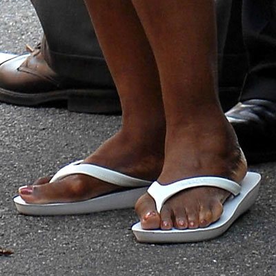 Les pieds d'Oprah Winfrey.
