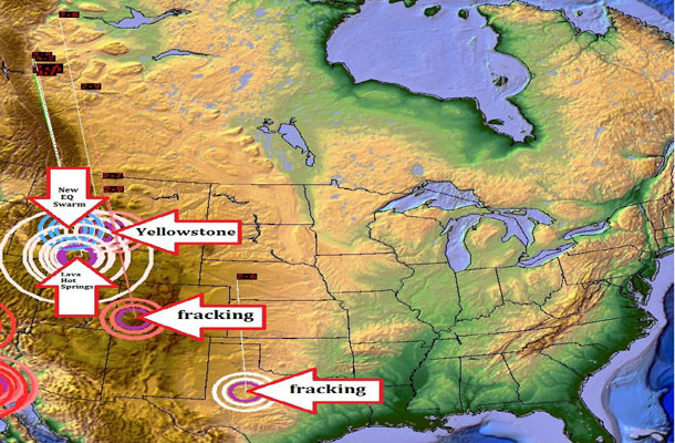 Les opérations de fracking pour rechercher  le gaz de schiste auraient même une incidence. Même  le capitalisme participe à l'éruption de Yellowstone.