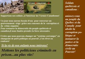 armée canadienne si la vie nous intéresse