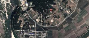 La centrale nucléaire en question...vue  de l'espace.