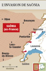 L'exercice consistait à imaginer que la Saonia attaquait le Jura.