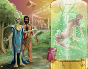Les Humains de la Terre auraient reçu  un héritage génétique venu d'ailleurs.