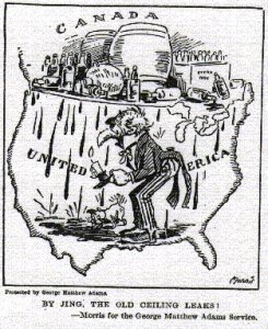 Cariture de l'époque sur la prohibition