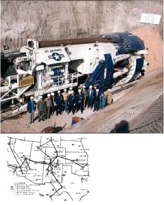 US  Air force underground boring machine