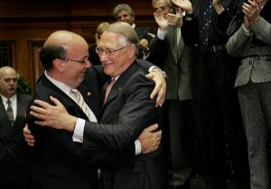 Frank Zampino et Gérald Tremblay...des câlins de mafieux.