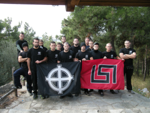 The french Aube Dorée at left and the greek at right.