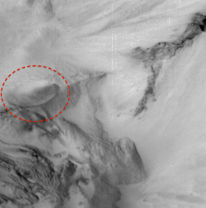 Alien spaceship on Mars