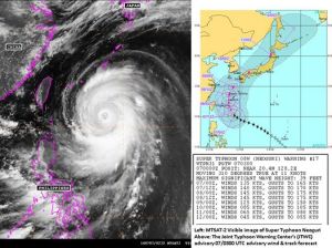 Alors que le super typhon est sur le point de devenir un cyclone de catégorie 5/5, le Japon est déjà en alerte maximale. Un responsable de l'agence de météo a prévenu que Neoguri, pourrait atteindre une violence quasi inédite. "Soyez prêts à l'évacuation". Sur Okinawa, il s'agira du plus violent typhon annoncé sur l'île en 15 ans.