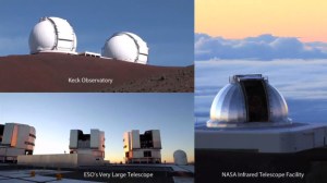 Trois des meilleurs observatoires infrarouges dans le monde ont été utilisés pour étudier la normale à l'abondance de l'eau lourde dans l'atmosphère de Mars, en particulier les calottes polaires, pour créer une carte mondiale de la teneur en eau de la planète et en déduire un ancien océan. Crédit: NASA / GSFC 