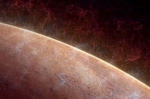 On pense que la décroissance du champ magnétique fois-mondiale de Mars, le vent solaire dépouillé grande partie de début, l'atmosphère épaisse de la planète, permettant à la lumière UV solaire pour briser les molécules d'eau en dehors. Briquet hydrogène sorti dans l'espace, en se concentrant la forme plus lourd. Certains de l'hydrogène peut également quitté en raison de la faiblesse de gravité de la planète. Crédit: NASA / GSFC 