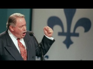 Jacques Parizeau,le soir de la défaite