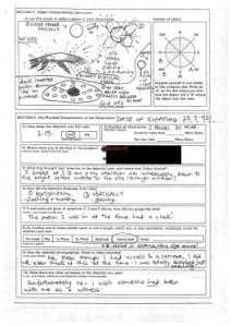 Observation d’ovnis à Bonnybridge, en Écosse   Ce n’est pas pour rien que la petite ville de Bonnybridge est reconnue pour être la capitale de l’observation d’ovnis en Écosse : on observe chaque année plus de 300 ovnis dans le ciel de la région.  Photo : Un document rendu public par les archives nationales britanniques présente un rapport d’observation d’ovnis.  