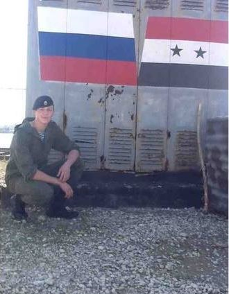 Un soldat russe  récemment  arrivé en Syrie.