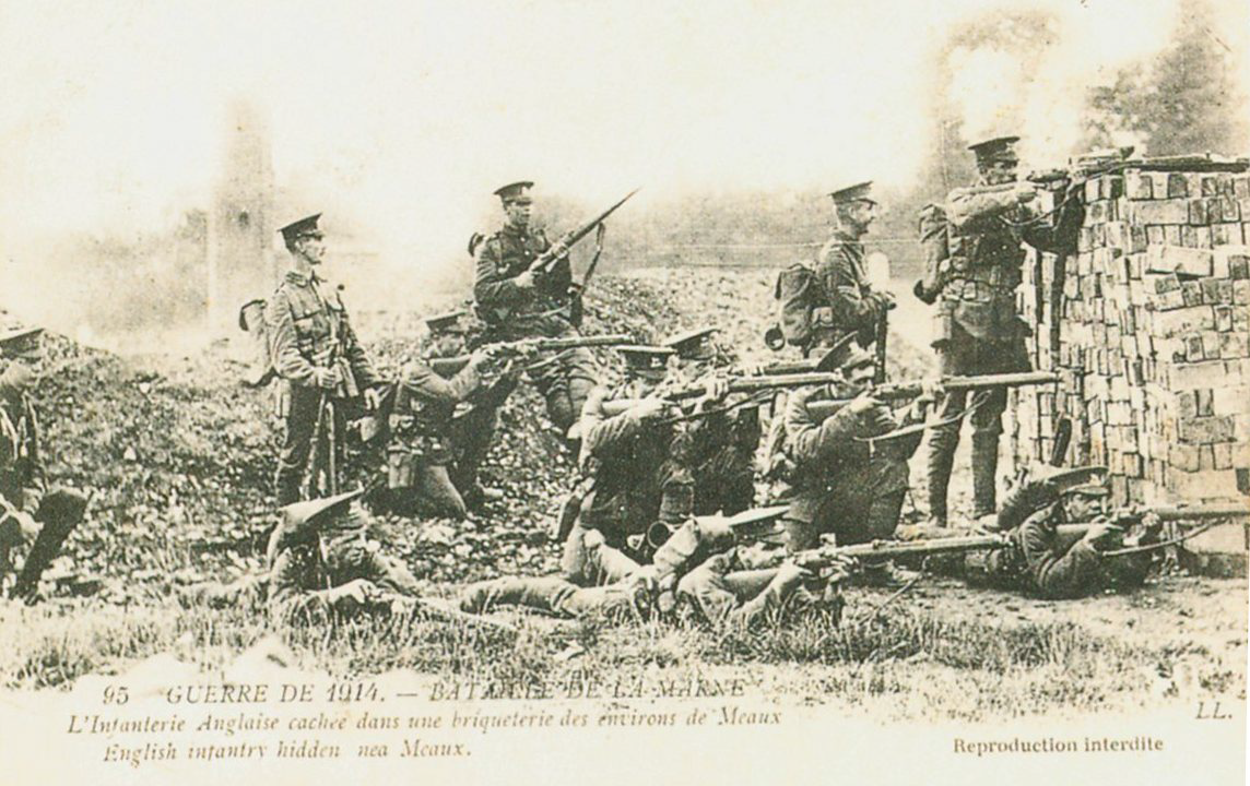 Carte postale  française 1914 bataille de la Marne 