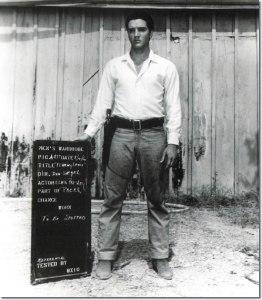 Elvis Presley a chanté son chemin vers la célébrité et a également joué dans de nombreux films, y compris Harum Scarum où il romanced sa co-star belle, Mary Ann Mobley.