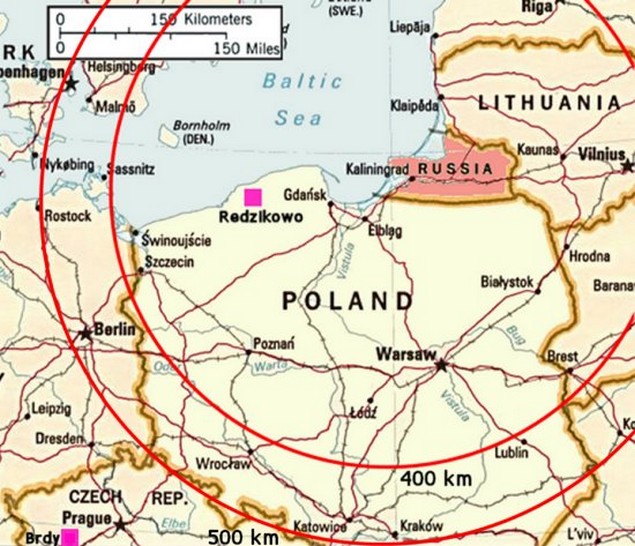 Proche du nord de l'Europe,une base de missiles Iskander a été déployée à Kaliningrad.