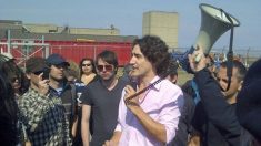 Justin Trudeau, en 2012, qui appuyait le combat des employés d’Aveos et leur promettait son appui.