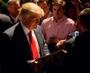 Donald Trump...en conférence de presse récemment.