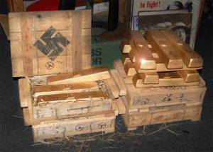 L'or pillé des banques allemandes devrait être en lingot.