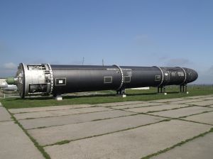 Vous voyez ici la première version du Missile Satan.