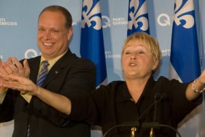 Stéphane Bergeron alors qu'il était ministre dans le cabinet de Pauline Marois.