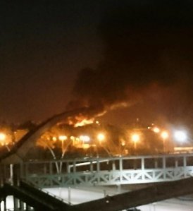 Les explosions ont provoquées des incendies.