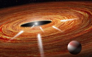 Représentation d'artiste des comètes filant vers leur soleil.