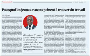 Nous autres, maintenant qu'on a chacun notre diplôme, mais pas de job... On va faire comme les autres: Fermer les portes aux programmes pour les futurs étudiants par un contingentement ridicule... De même, nous autres on va avoir des jobs... et demander des 300$/350$/400$ et PLUS PLUS de l'heure... Quand au stage obligatoire, cela est une patente qui est devenu à la mode pour faire travailler les gens sans les rémunérés (ou a petit salaire) sous le bon gouvernement de Saint-Jacques-Parizeau... qui a suivi les recommandations de l'incompétente patentée qu'était la Marois... À tous les niveaux de l'éducation (FP, Collégiaux, Universitaires), pratiquement 75% des formations possède maintenant un ou des stages obligatoires (généralement non rémunérés). La non rémunération est même prévue dans la Loi des normes du travail. La palme va à l'Éducation avec 4 stages obligatoires, dont l'un de plus de 760 heures non rémunérées (un an d'enseignement de niveau secondaire)... Mais, l'étudiant stagiaire payant les frais de scolarité universitaire, car alors étant considéré comme "étudiant"...
