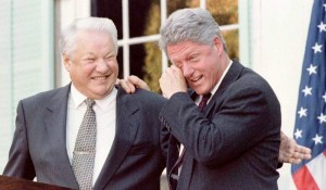 Boris Eltsine et Bill Clinton